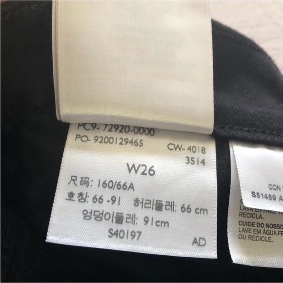 Levi's Mile High Black Moto Ankle Jeans | Black - Picture 4 of 10